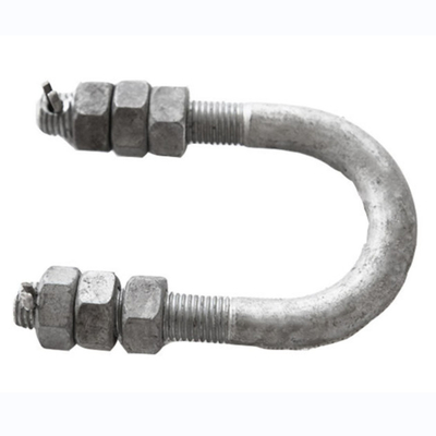 35KN इलेक्ट्रिक पावर फिटिंग HDG U बोल्ट 80MM - 140MM
