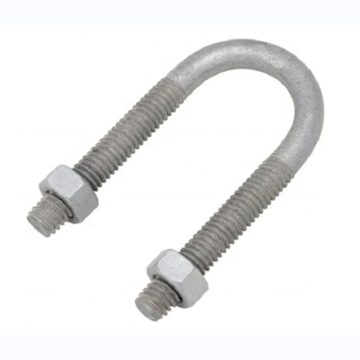 35KN इलेक्ट्रिक पावर फिटिंग HDG U बोल्ट 80MM - 140MM